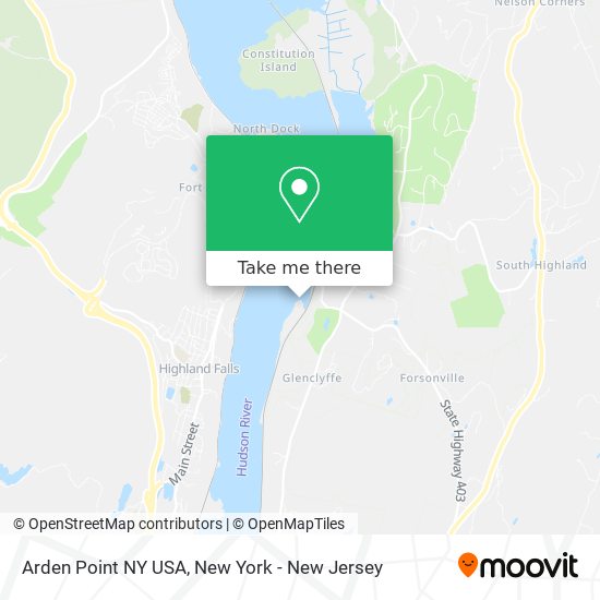 Arden Point NY USA map