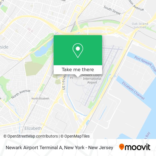 Newark Airport Terminal A map