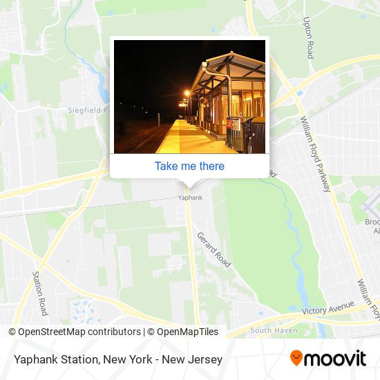 Yaphank Station map
