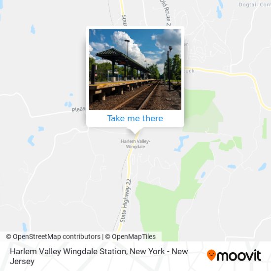 Harlem Valley Wingdale Station map