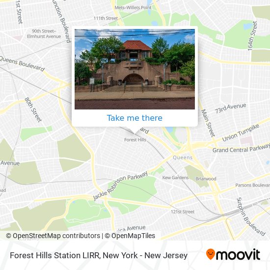 Forest Hills Station LIRR map