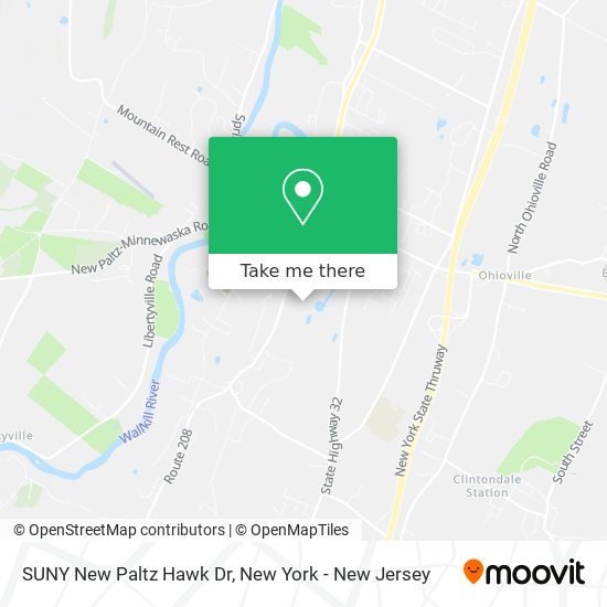 SUNY New Paltz Hawk Dr map