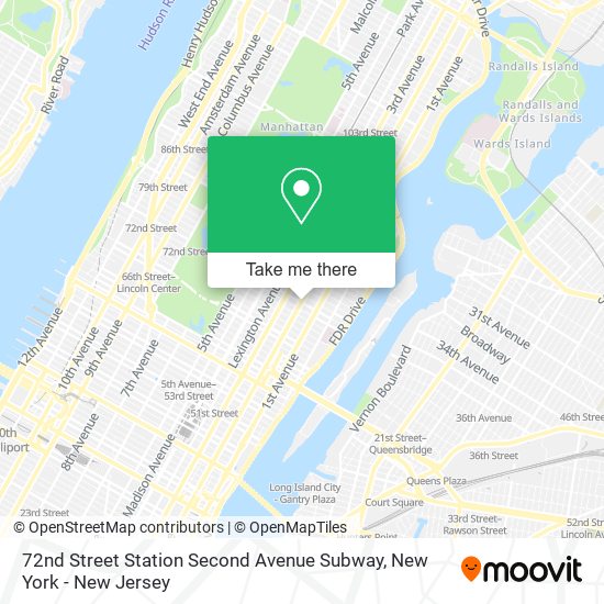 72nd Street Station Second Avenue Subway map