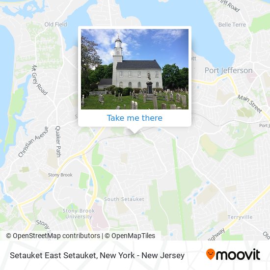 Mapa de Setauket East Setauket