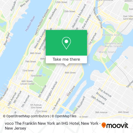 Mapa de voco The Franklin New York an IHG Hotel