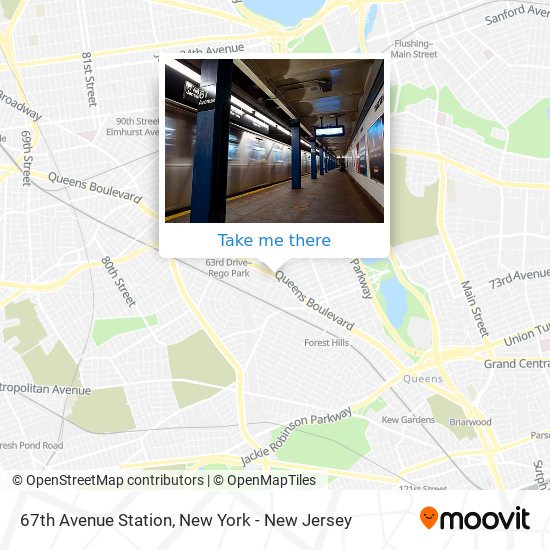 67th Avenue Station map