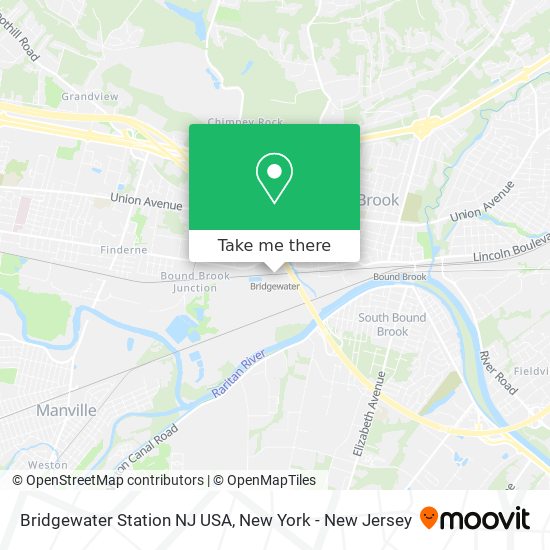 Bridgewater Station NJ USA map