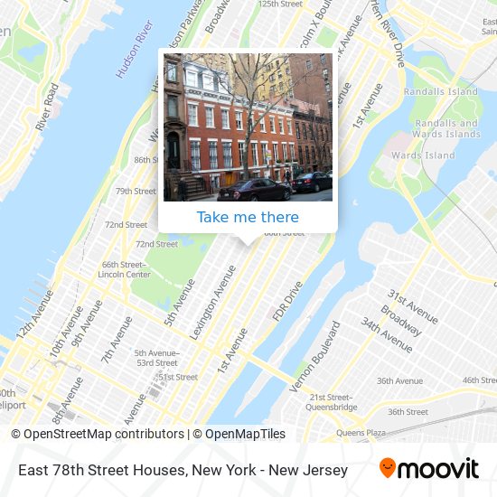 Mapa de East 78th Street Houses