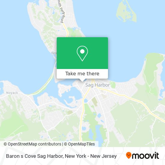 Mapa de Baron s Cove Sag Harbor