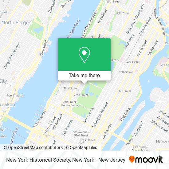 New York Historical Society map