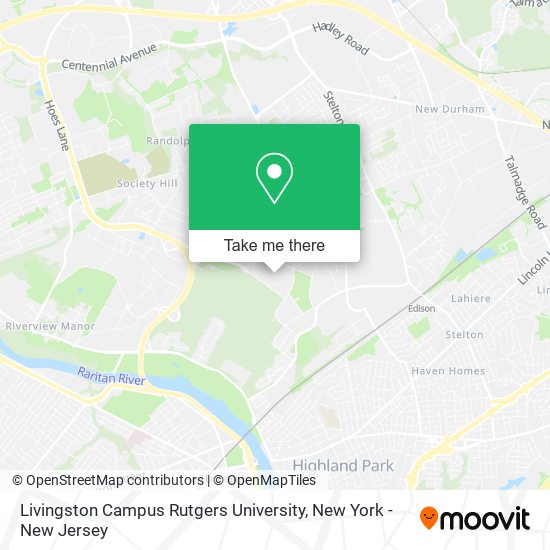 Livingston Campus Rutgers University map