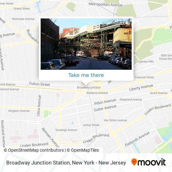 Broadway Junction Station map