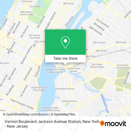Vernon Boulevard Jackson Avenue Station map
