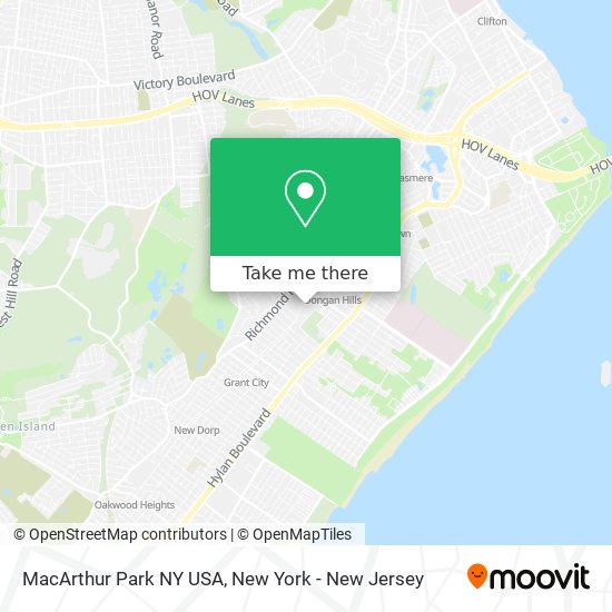Mapa de MacArthur Park NY USA