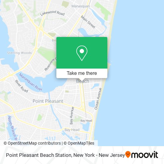 Mapa de Point Pleasant Beach Station