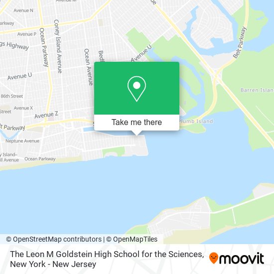 The Leon M Goldstein High School for the Sciences map