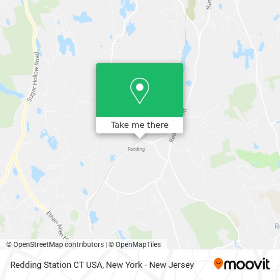 Mapa de Redding Station CT USA