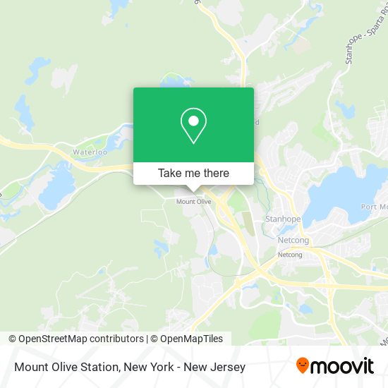 Mount Olive Station map