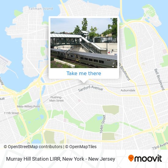 Murray Hill Station LIRR map