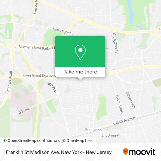 Mapa de Franklin St Madison Ave
