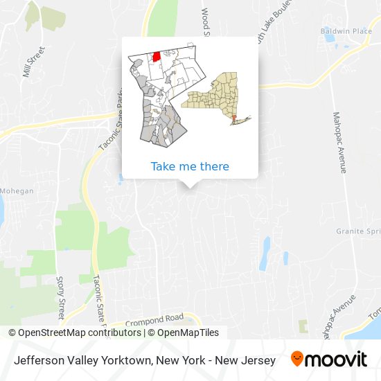 Mapa de Jefferson Valley Yorktown