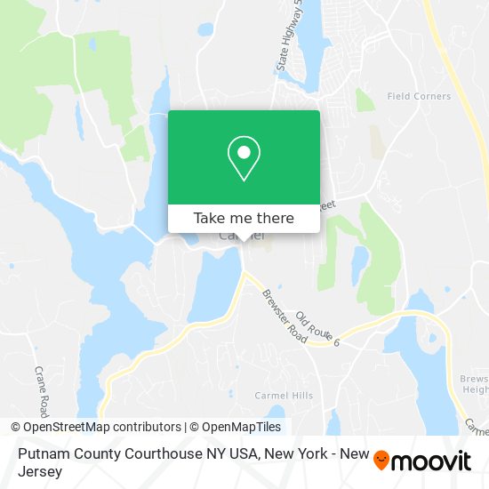 Mapa de Putnam County Courthouse NY USA