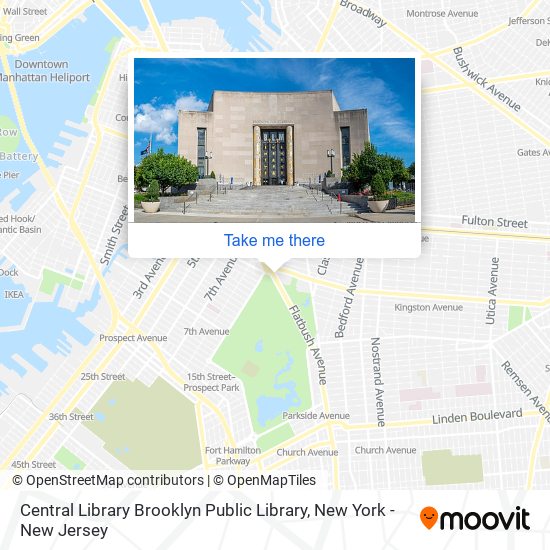 Central Library Brooklyn Public Library map