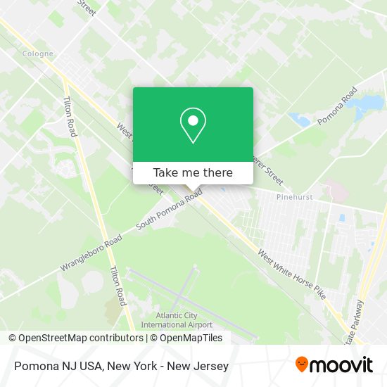 Pomona NJ USA map