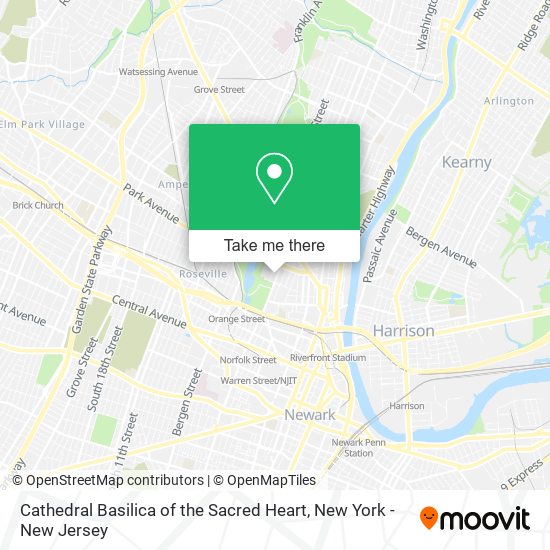 Mapa de Cathedral Basilica of the Sacred Heart