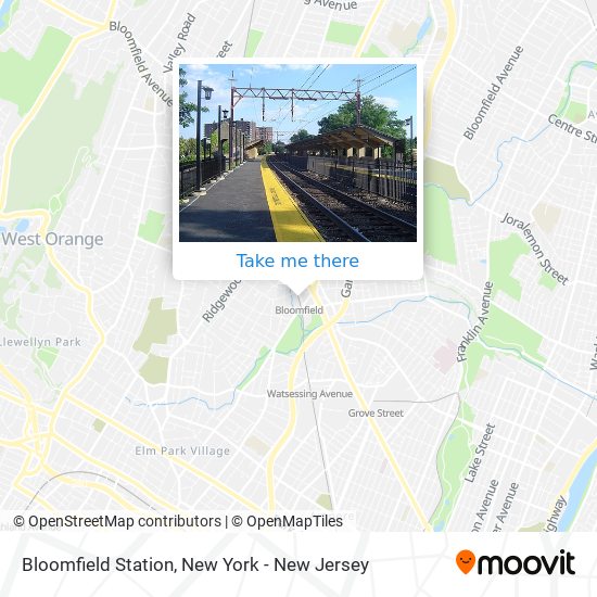 Bloomfield Station map