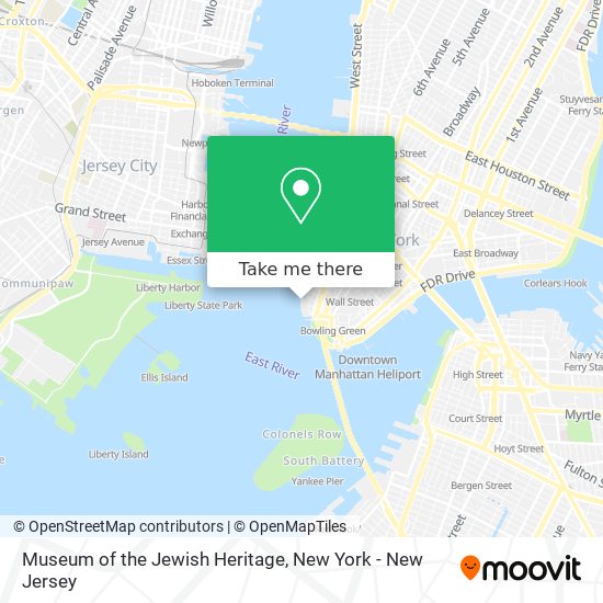 Mapa de Museum of the Jewish Heritage