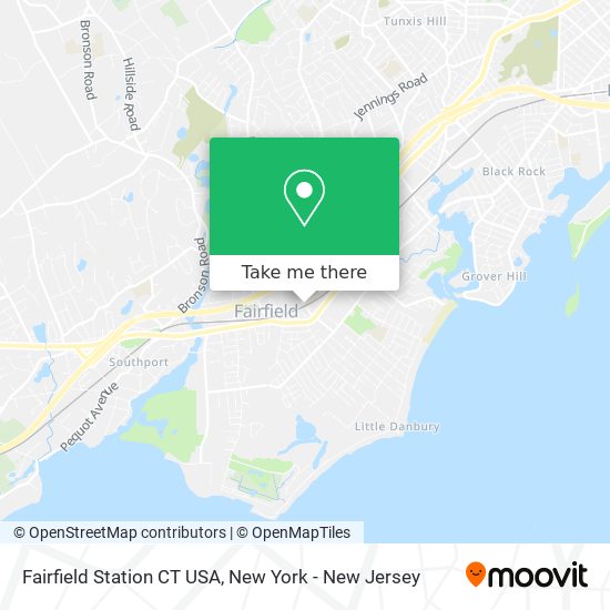 Fairfield Station CT USA map