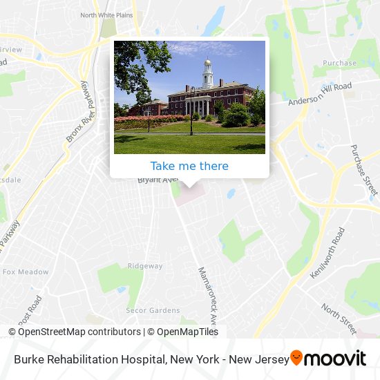 Burke Rehabilitation Hospital map