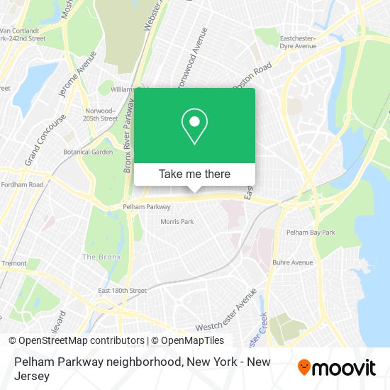 Mapa de Pelham Parkway neighborhood