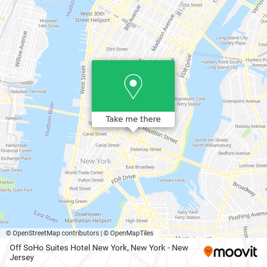 Off SoHo Suites Hotel New York map