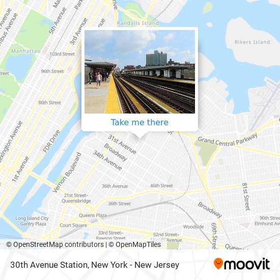 Mapa de 30th Avenue Station