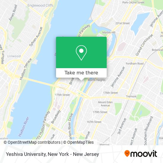 Mapa de Yeshiva University