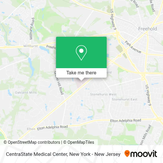 CentraState Medical Center map