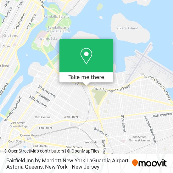 Mapa de Fairfield Inn by Marriott New York LaGuardia Airport Astoria Queens
