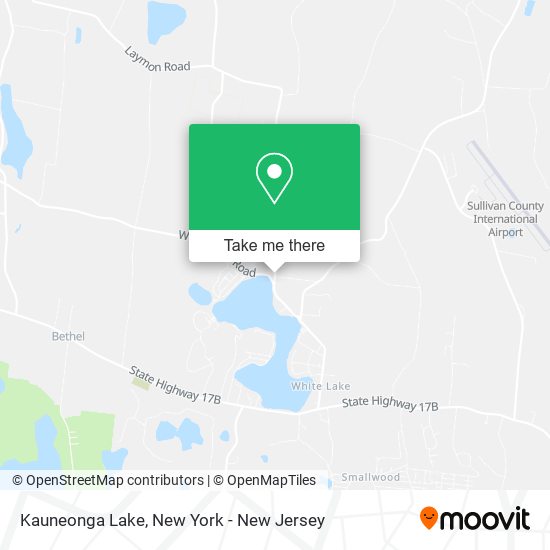 Mapa de Kauneonga Lake