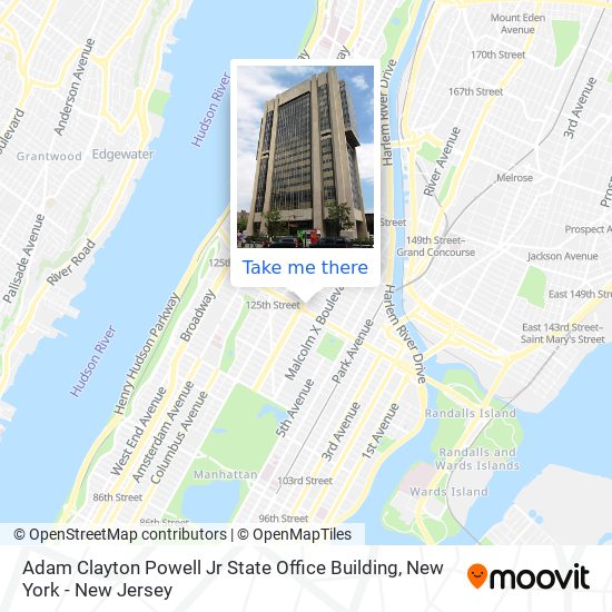 Adam Clayton Powell Jr State Office Building map