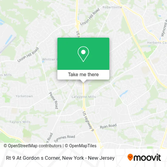 Rt 9 At Gordon s Corner map