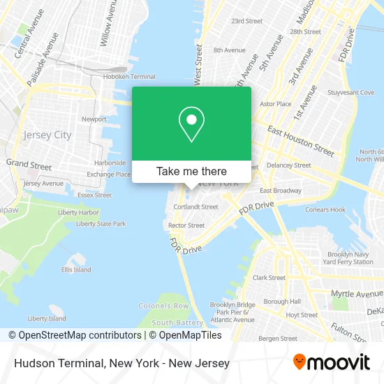 Hudson Terminal map