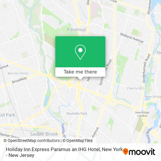 Holiday Inn Express Paramus an IHG Hotel map