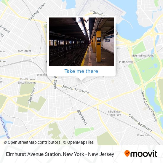 Elmhurst Avenue Station map