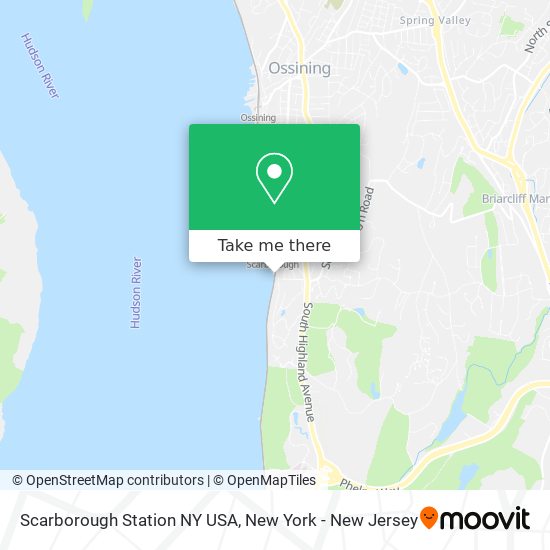 Scarborough Station NY USA map