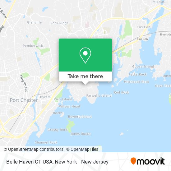 Belle Haven CT USA map