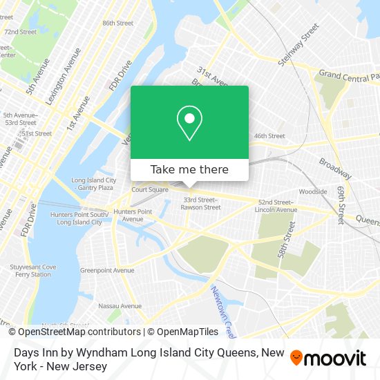 Mapa de Days Inn by Wyndham Long Island City Queens