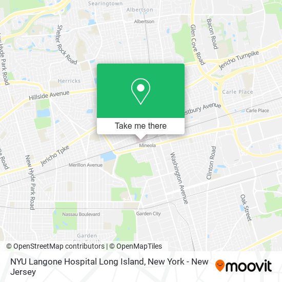 How to get to NYU Langone Hospital Long Island in Mineola, Ny by Train