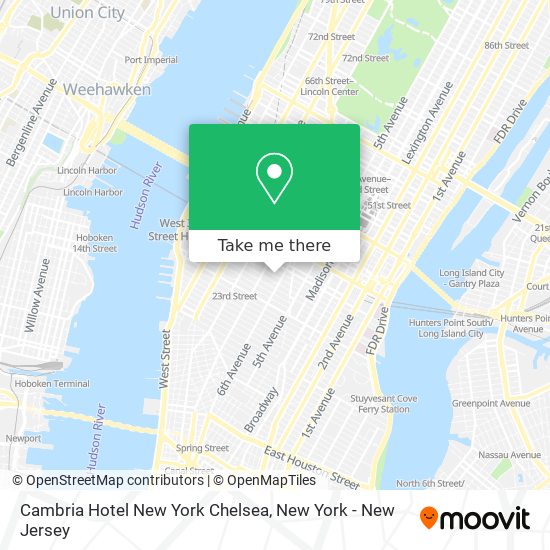 Mapa de Cambria Hotel New York Chelsea